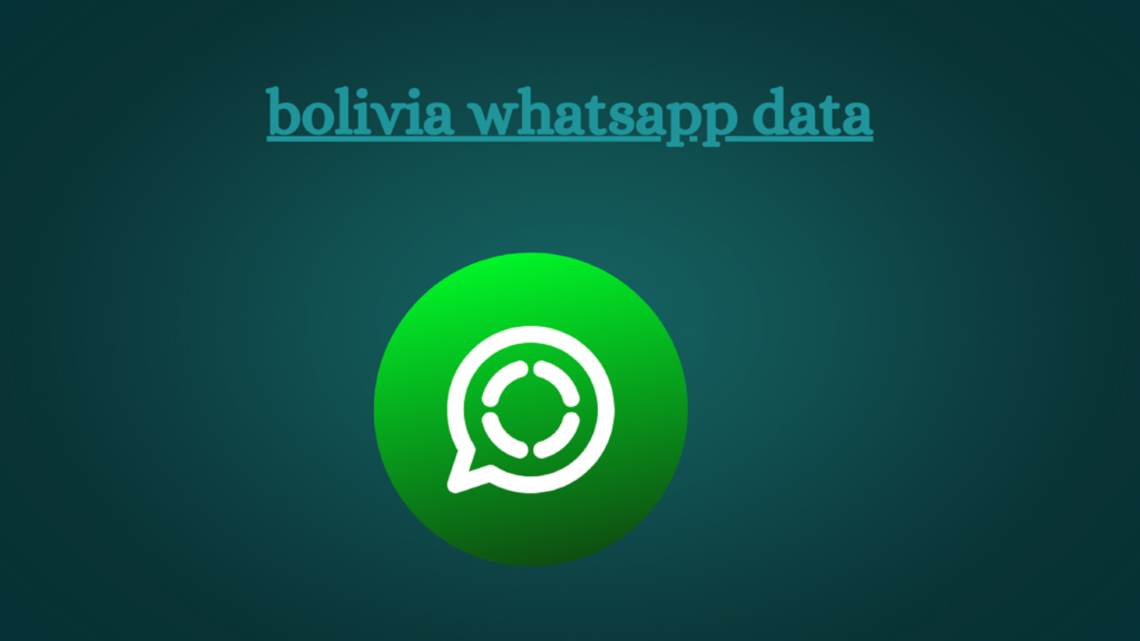 bolivia whatsapp data